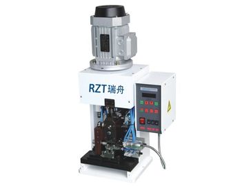 China Semi-automatic Super Mute Electrical Wire / Cable Stripping and Crimping Machine With Vertical Crimp Terminal Mode factory